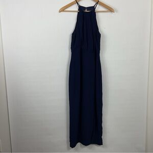 Lulus Navy Blue‎ Sleeveless Midi Dress Size Small